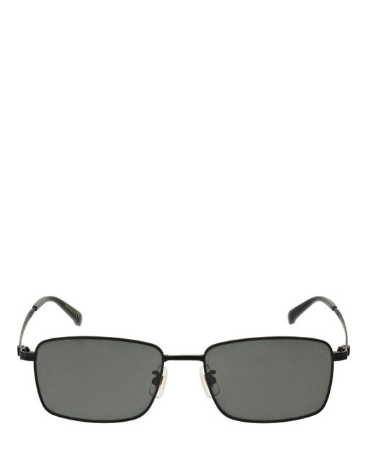 Dunhill Eckige Sonnenbrille Aus Metall "signature" in Gray für Herren