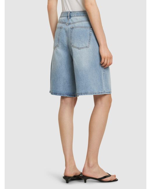 Donna Bermuda Relaxed Fit di DUNST in Blue