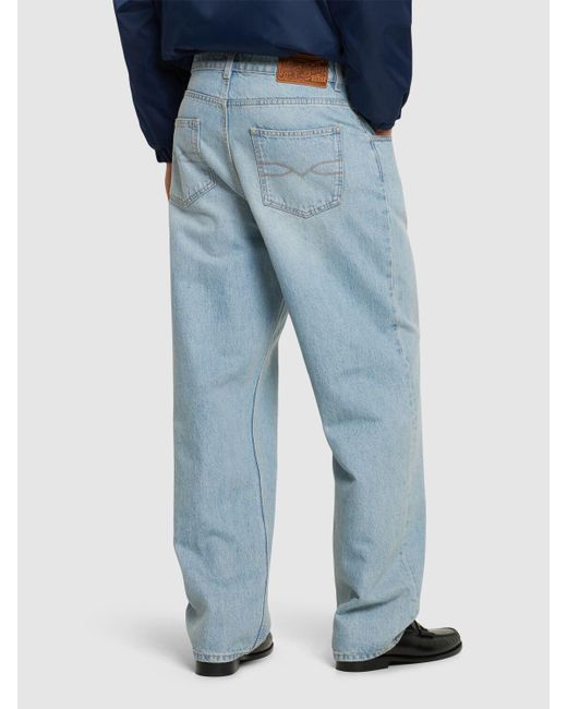 Bally Blue Straight Leg Cotton Denim Jeans for men