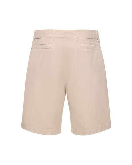 Brunello Cucinelli Natural Dyed Cotton Bermuda Shorts for men