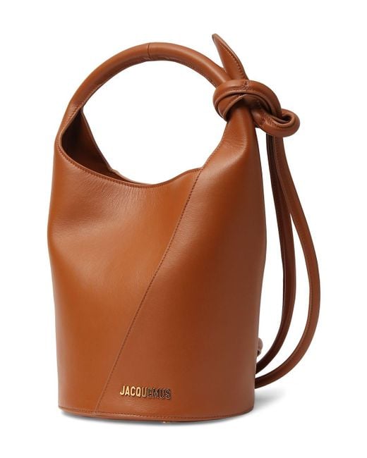 Jacquemus Brown Le Petit Tourni Smooth Leather Bag
