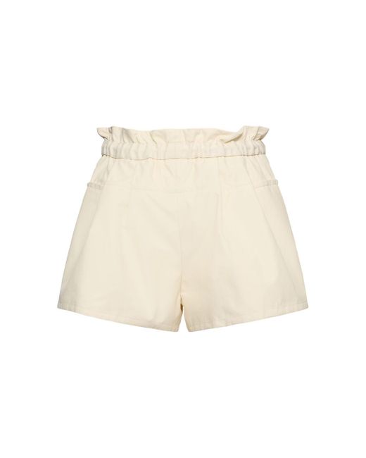 Moncler コットンブレンドハーフパンツ Natural