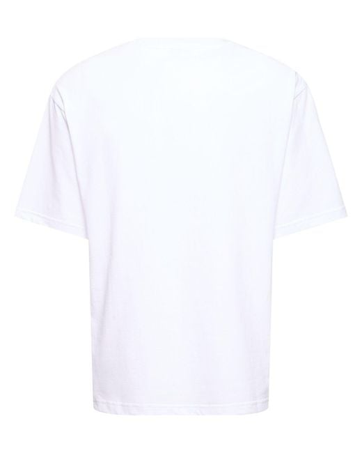 Kiton White Logo Cotton T-shirt for men