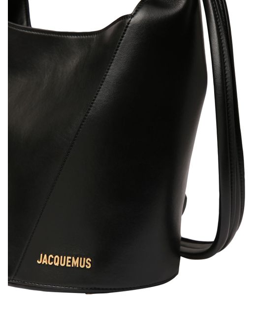 Jacquemus Black Le Petit Tourni Smooth Leather Bag