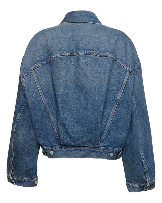 Acne Blue Morris Oversize Cotton Denim Jacket