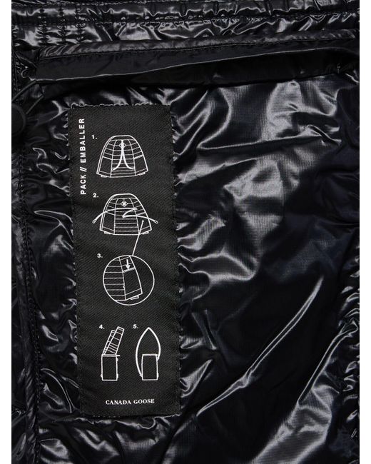 Piumino crofton in nylon riciclato di Canada Goose in Black da Uomo