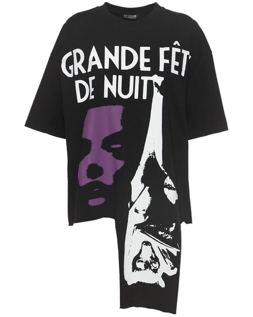 Raf Simons Grand Fete De Nuit Print Over T-shirt in Black | Lyst