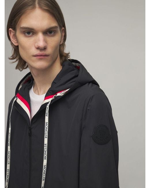 Moncler Synthetic Carles Hooded Light Nylon Jacket in Black for 