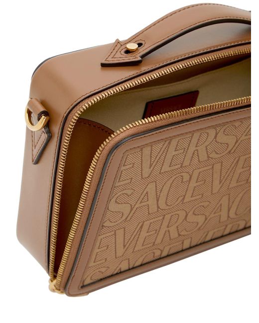 Versace Allover Messenger -Tasche in Brown für Herren