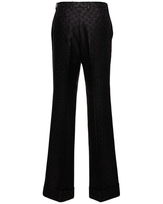 Pantalones de lana Gucci de color Black