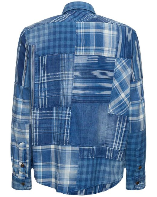 Polo Ralph Lauren Outdoorhemd Aus Flanell-patchwork in Blue für Herren