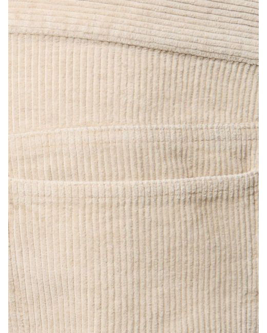 A.P.C. Natural Cotton & Linen Corduroy Pants for men