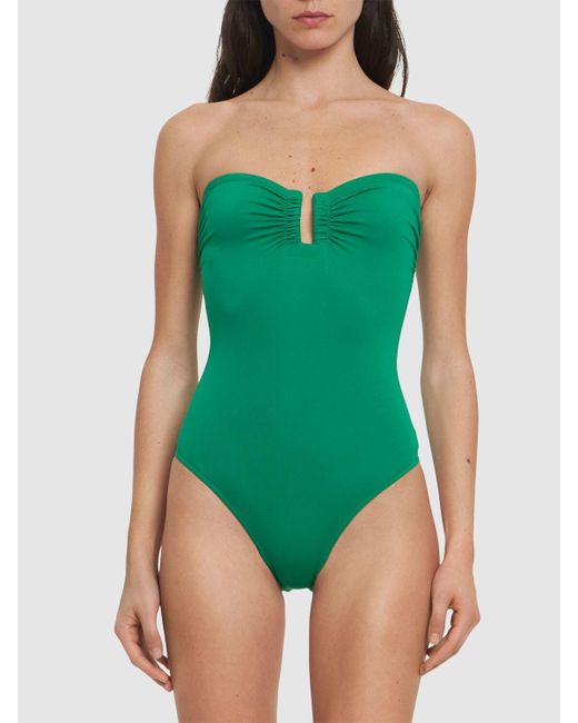 Eres Green Trägerloser Badeanzug "cassiopee"