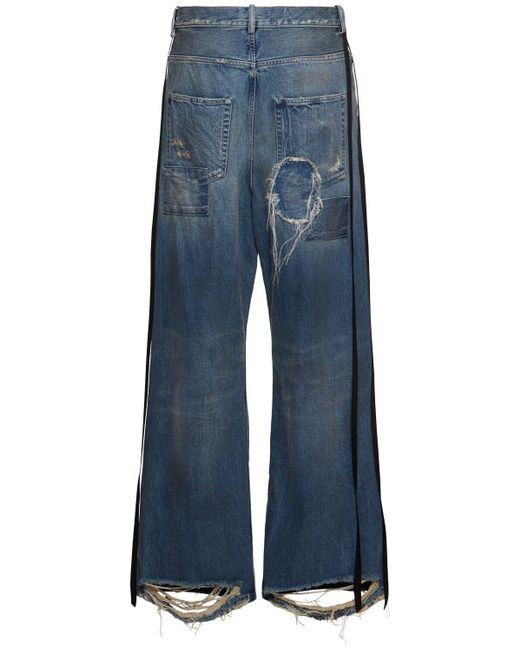 メンズ Ann Demeulemeester Olan 5ポケットワイドジーンズ Blue