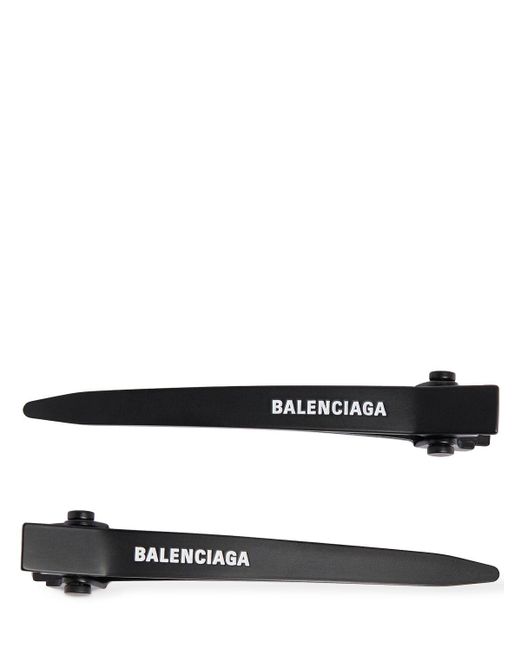 2 barrettes à cheveux holli pro Balenciaga en coloris Black