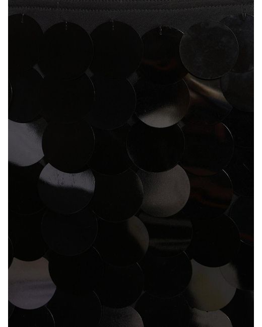 Minigonna vita media haile con paillettes di 16Arlington in Black