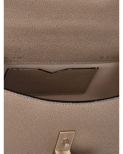 Valextra Multicolor Mikro Handtasche Aus Narbleder "iside"