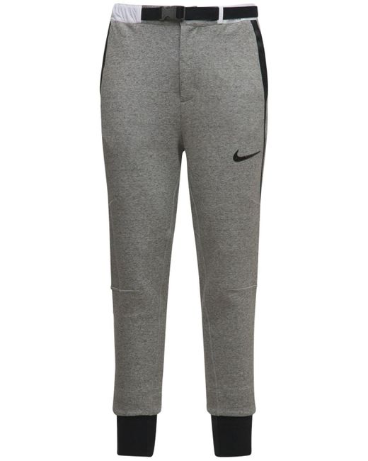 Nike Gray Sacai Fleece Pants for men