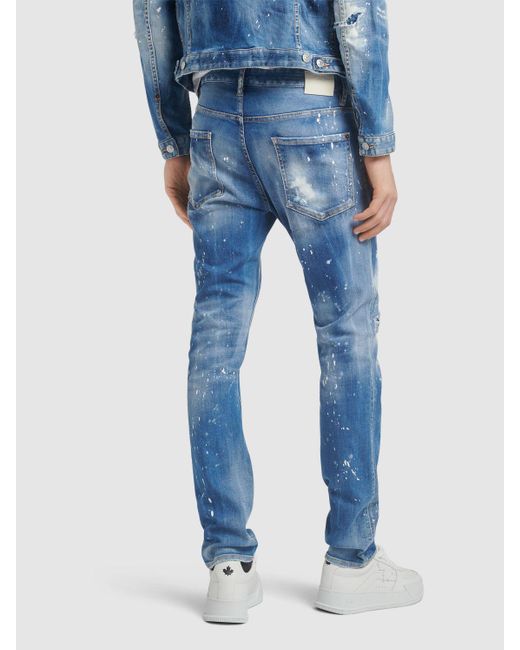 DSquared² Blue Cool Guy Stretch Cotton Denim Jeans for men