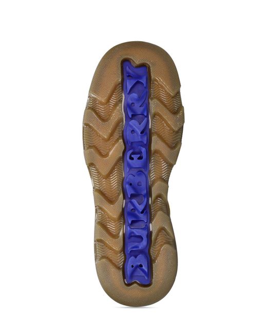 Scarpe creeper in camoscio 30mm di Burberry in Yellow