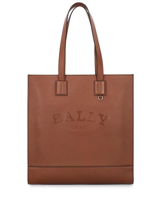 Bally Brown Crystalia Leather Tote Bag