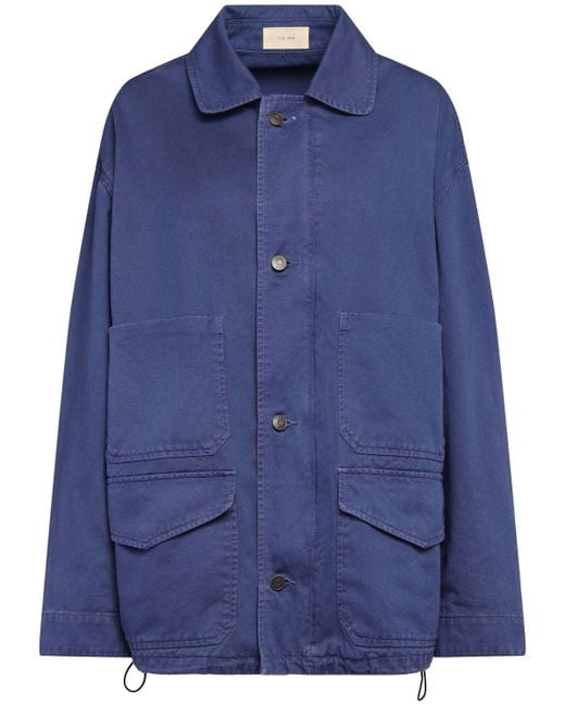 The Row Blue Jolene Cotton Denim Jacket
