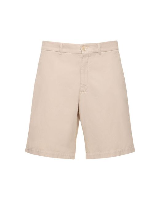 Brunello Cucinelli Natural Dyed Cotton Bermuda Shorts for men