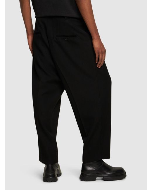 Pantalon ajusté en laine Doublet pour homme en coloris Black