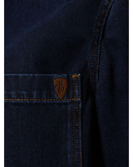 Mujer Camisa De Denim Con Bolsillos Burberry de color Blue