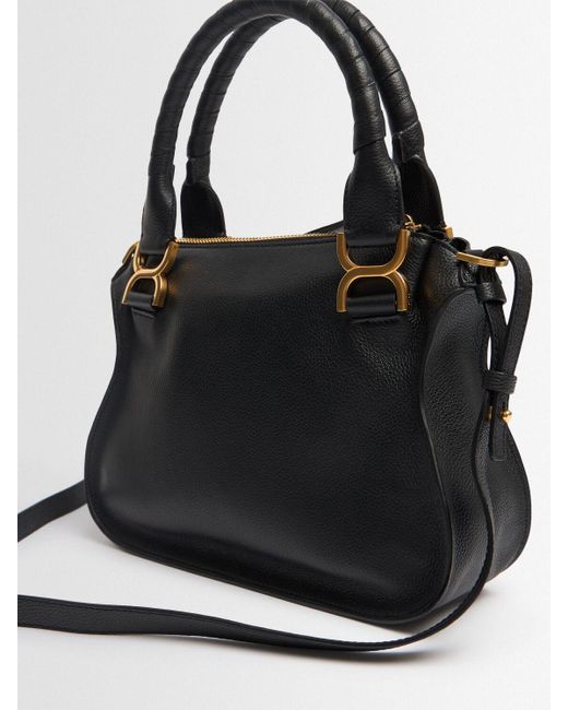 Femme Sac À Main En Cuir Marcie Unique Chloé en coloris Black