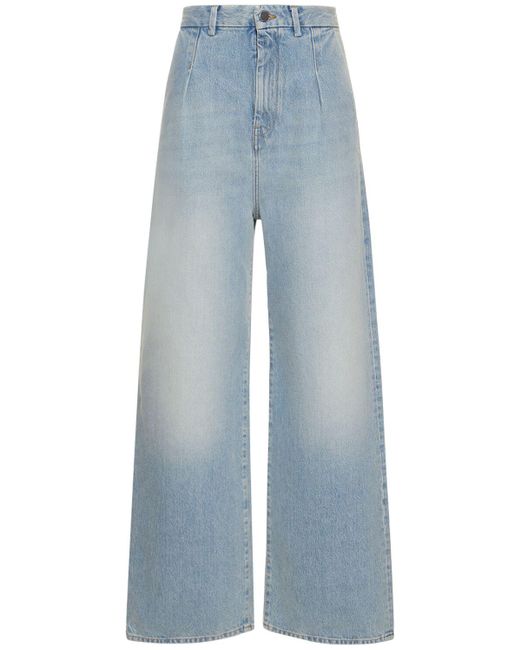 Loulou Studio Blue Attu Wide Denim Pants