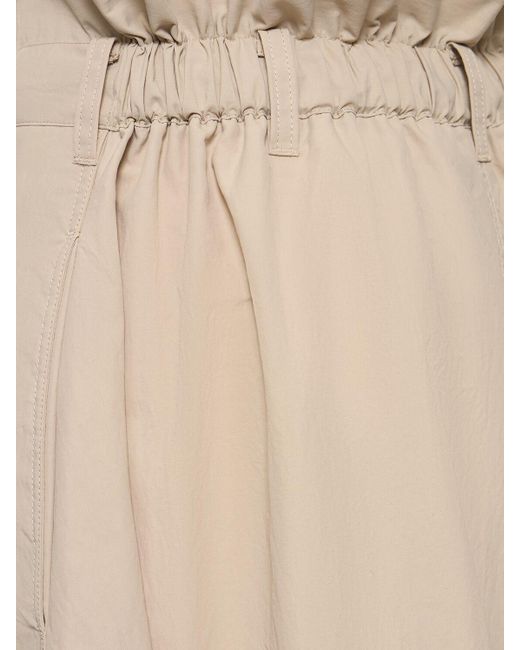 Y-3 Natural Long Crack High Waist Nylon Skirt