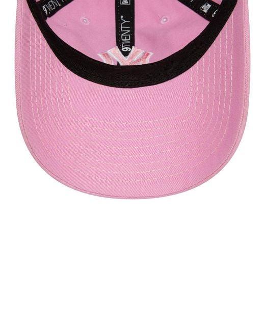 Cappello ny yankees female washed 9forty di KTZ in Pink