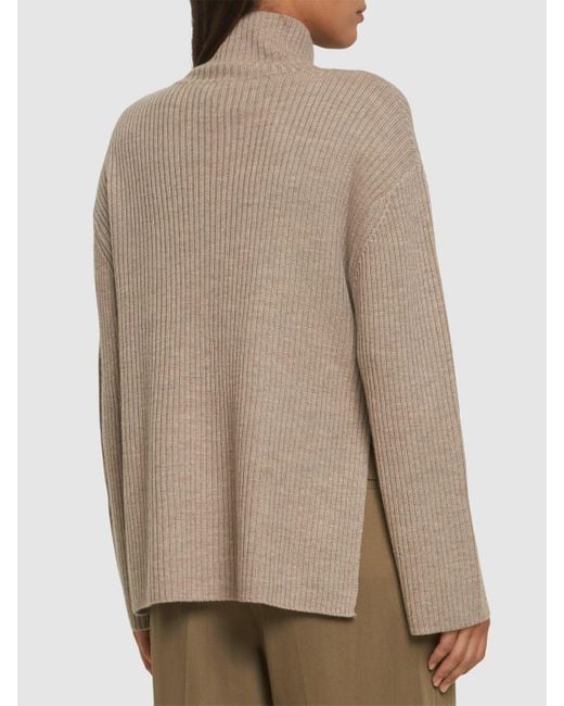 A.P.C. Natural Mahault Wool Turtleneck Sweater