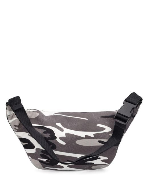 Balenciaga Gray Camo Printed Nylon Belt Bag for men