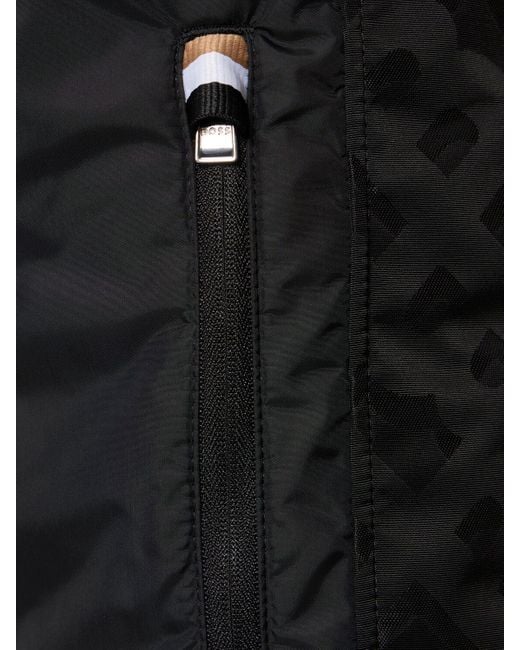 Boss Black Corondo All Over Logo Tech Casual Jacket for men