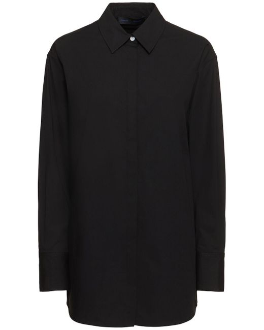Proenza Schouler Addy コンパクトコットンポプリンシャツ Black