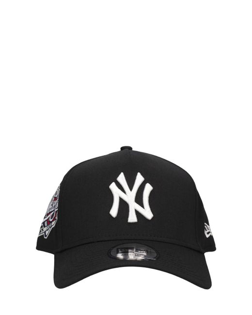 KTZ Black Ny Yankees Patch 9forty A-frame Cap for men