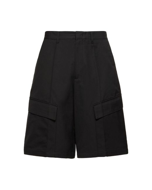 DUNST Black baggy Chino Shorts for men