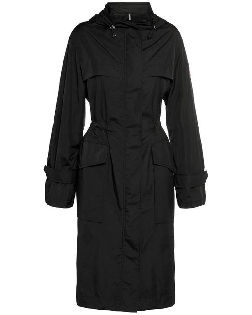 Moncler Black Hiengu Nylon Rain Coat