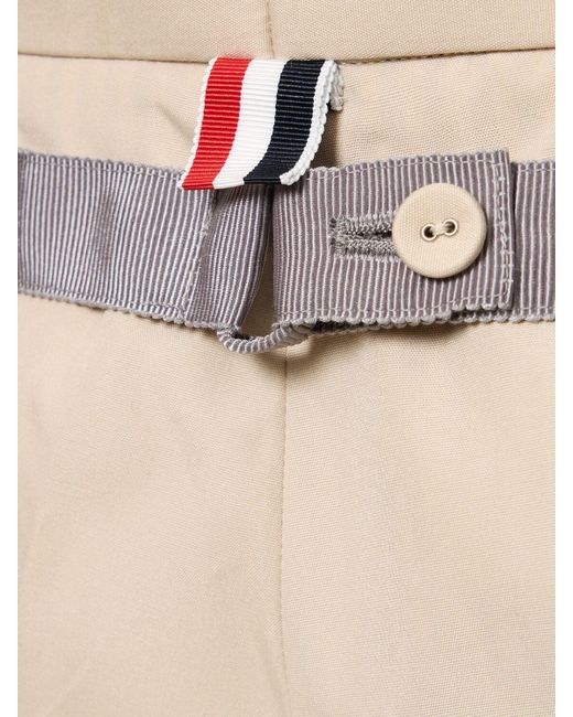 Pantalones de algodón Thom Browne de hombre de color Natural