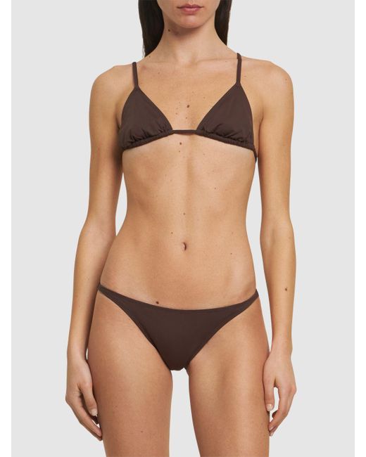 Mujer Top Triangular De Bikini St. Agni de color Brown