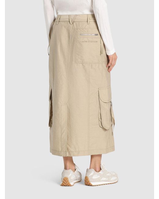 【関税込み】Acne Studios ベージュ カーゴ マキシスカート Acne Studios☆ベージュ カーゴ マキシスカート (Acne Studios
