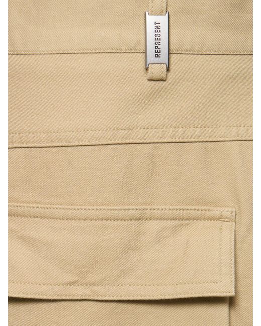 Pantalones cargo baggy Represent de hombre de color Natural