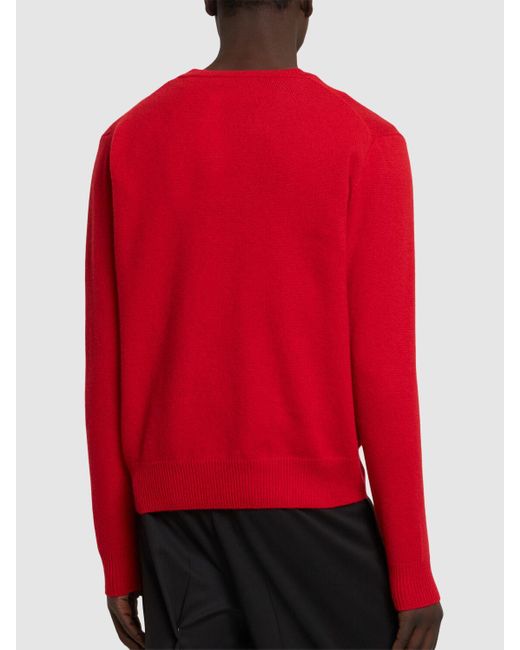 Suéter de punto de mohair bordado Vivienne Westwood de hombre de color Red