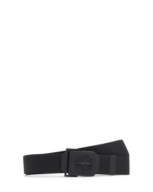 Uomo Cintura Con Stampa Logo di Stone Island in White da Uomo