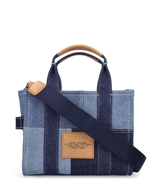 Marc Jacobs Blue The Small Tote Patches Bag