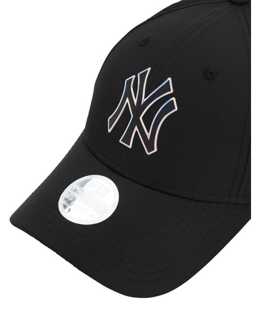 black mlb logo hat