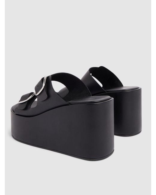 Sandales compensées avec boucles Coperni en coloris Black