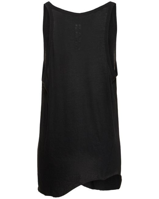 メンズ Rick Owens Lo Cutタンクトップ Black